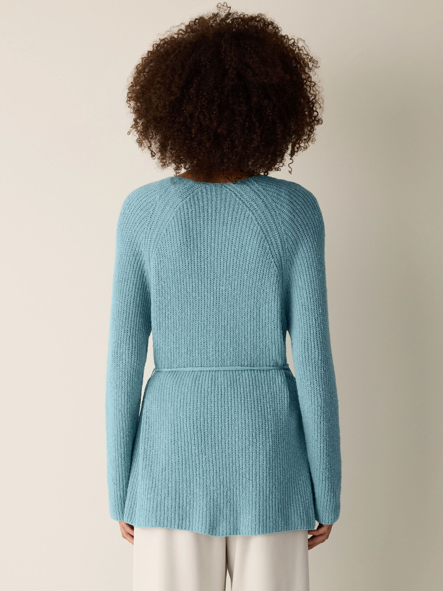 Peruvian Cotton Cloud V-Neck Cardigan