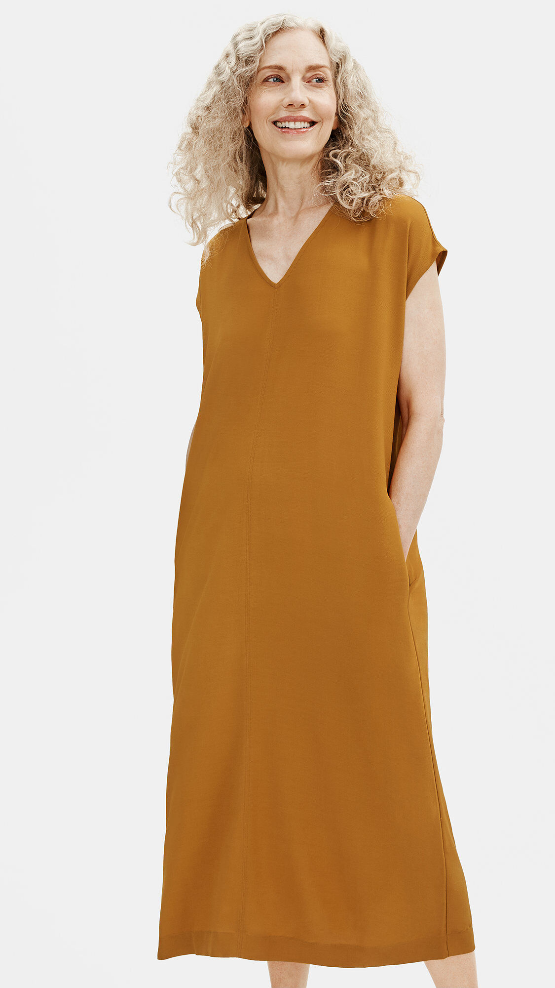 Eileen fisher crepe dress clearance