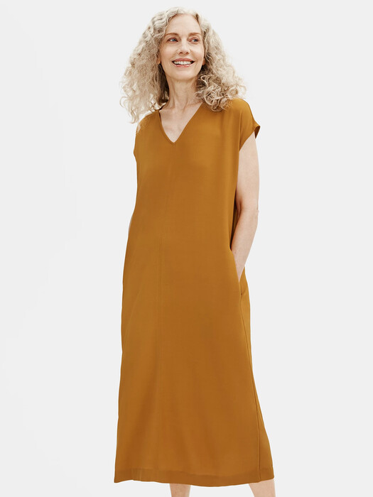 Textured Crepe Column Dress | EILEEN FISHER Textured Crepe Column Dress | EILEEN FISHER