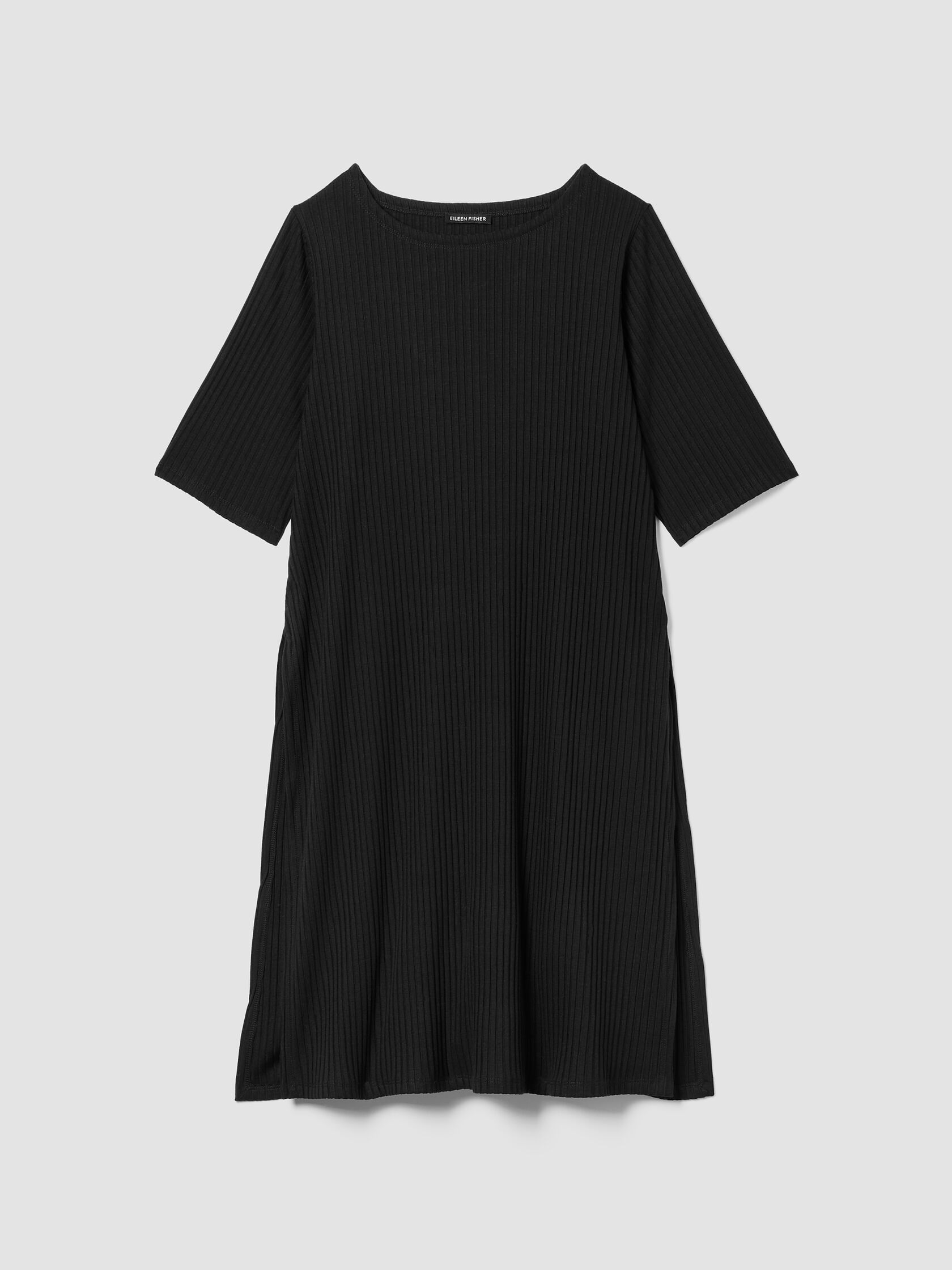 Textured Stretch Rib Ballet Neck Top