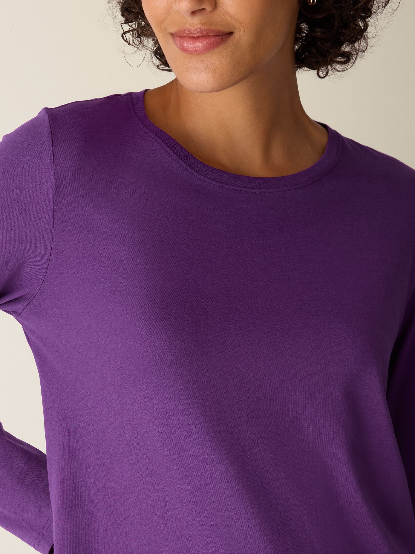 Organic Pima Cotton Jersey Long-Sleeve Tee