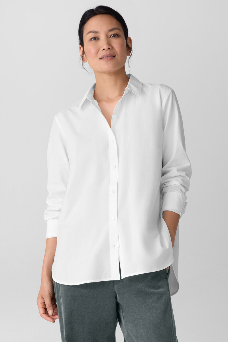 Organic Cotton Poplin Classic Collar Shirt Organic Cotton Poplin Classic Collar Shirt