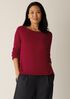 Peruvian Cotton Blend Bateau Neck Top