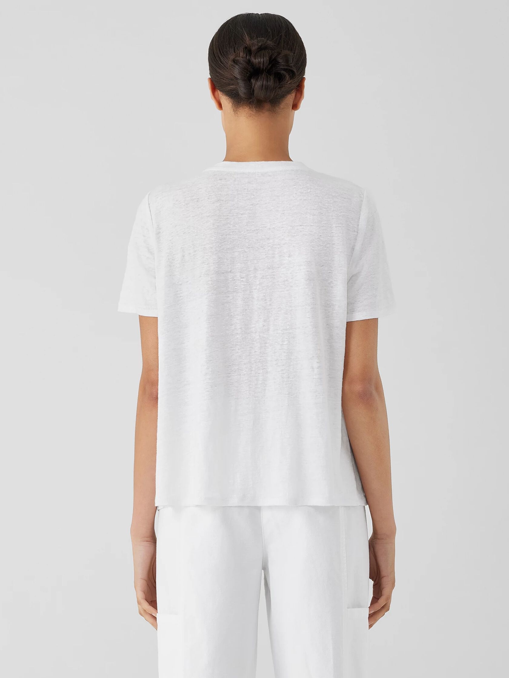 Organic Linen Jersey Crew Neck Tee