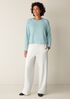 Cozy Brushed Terry Hug Round Neck Box-Top