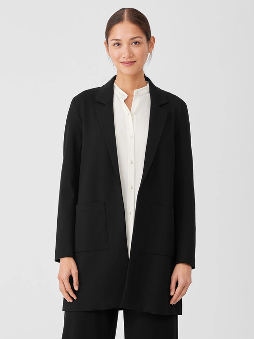Washable Flex Ponte Long Blazer