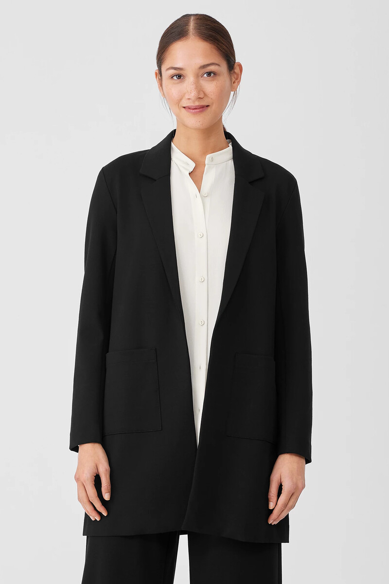 Washable Flex Ponte Long Blazer Washable Flex Ponte Long Blazer