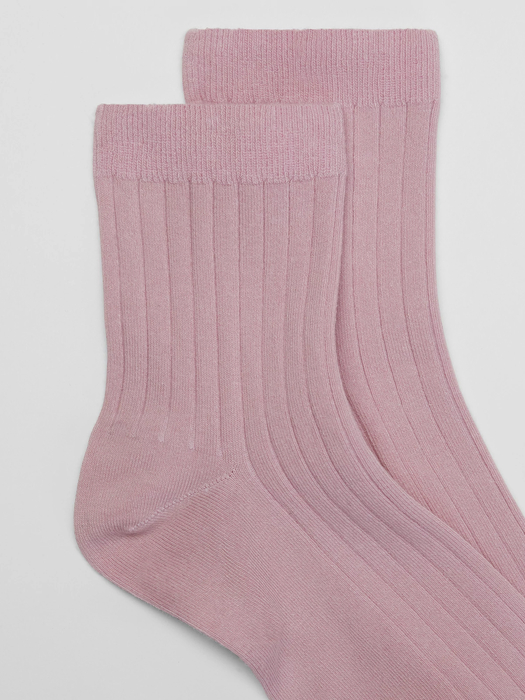 Organic Cotton Ribbed Ankle Sock