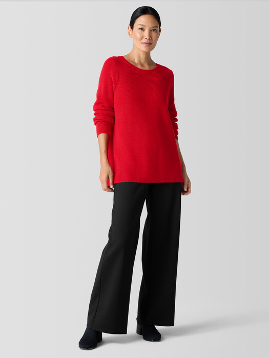 Merino Crew Neck Top in Regenerative Wool