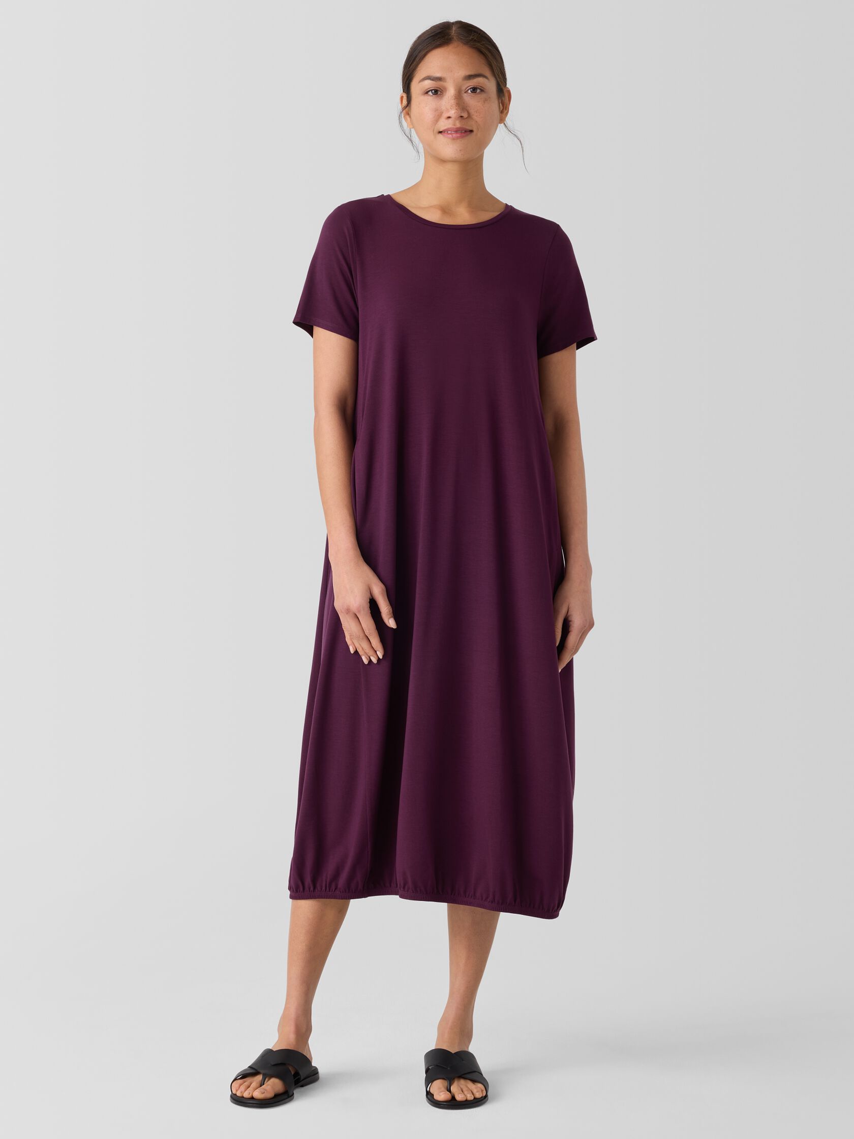 Fine Jersey Lantern Dress