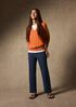 Cotton Stretch Denim Straight Jean