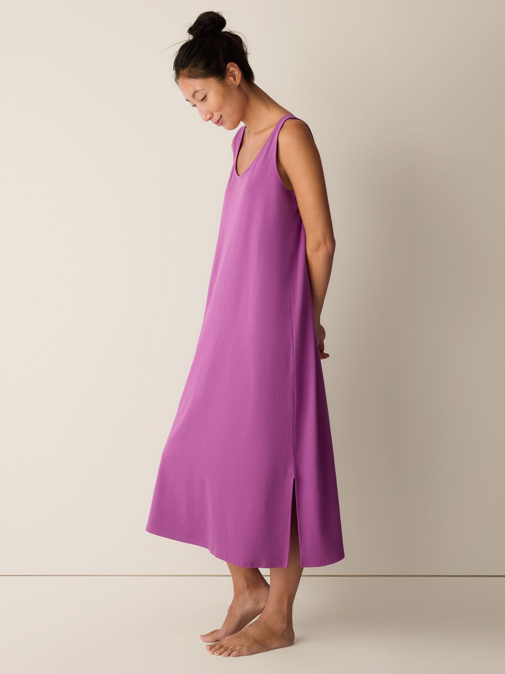 Organic Cotton Interlock Tank Sleep Dress