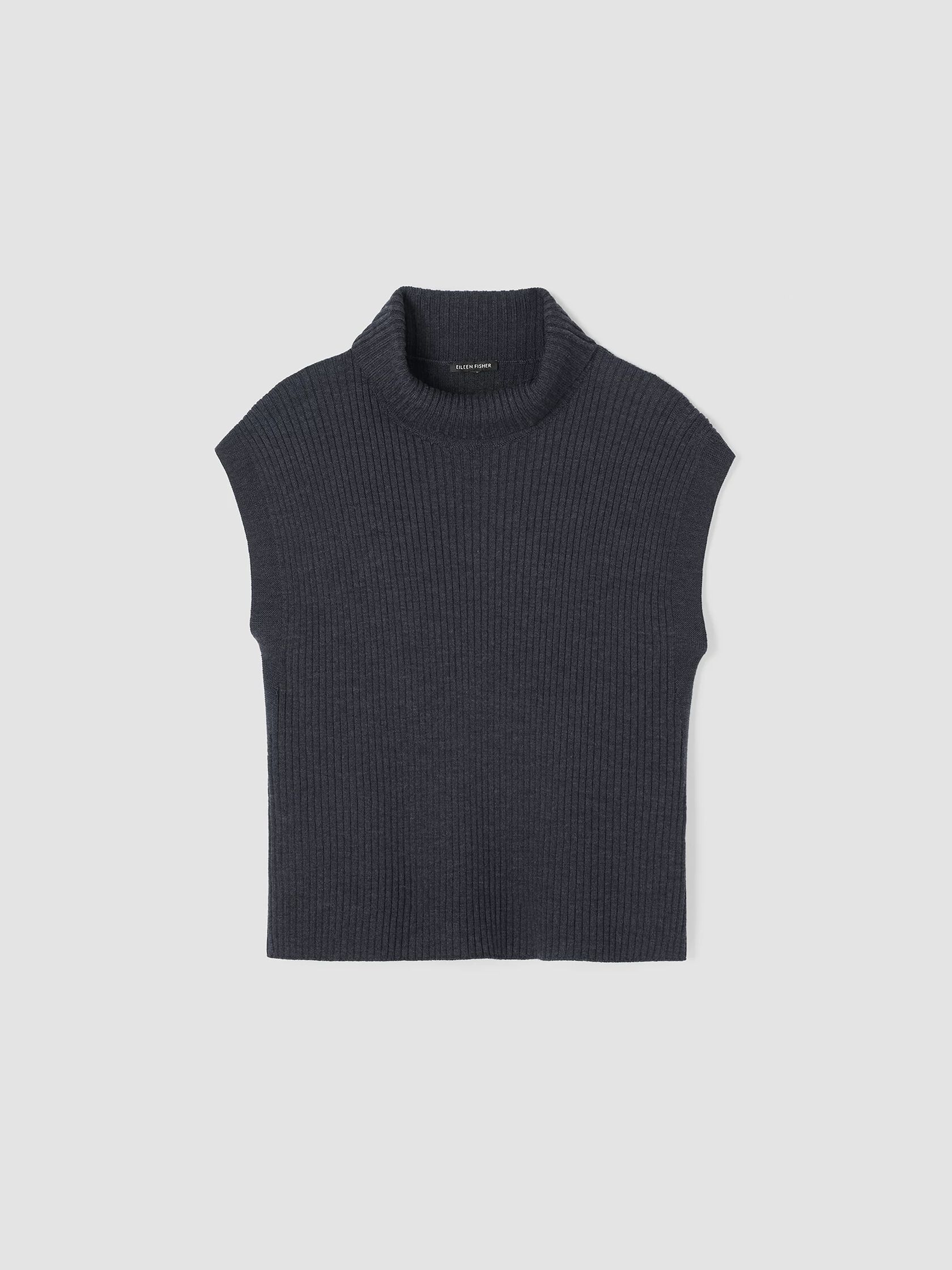 Merino Turtleneck Top in Regenerative Wool