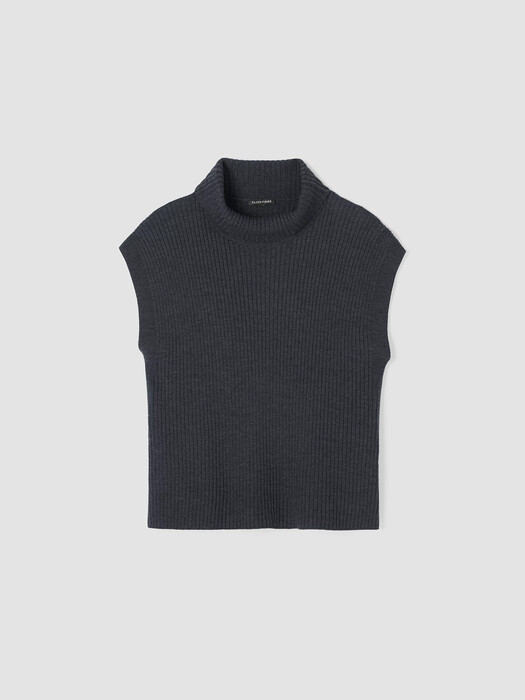 Merino Turtleneck Top in Regenerative Wool