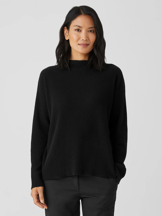 Italian Cashmere Funnel Neck Top