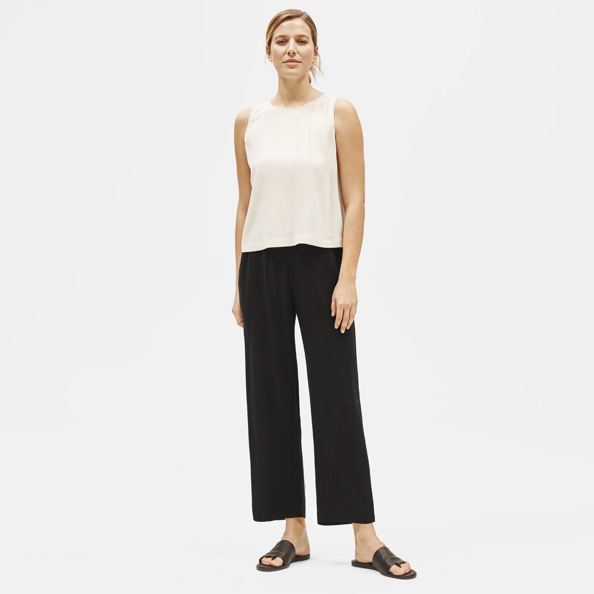eileen fisher silk georgette crepe