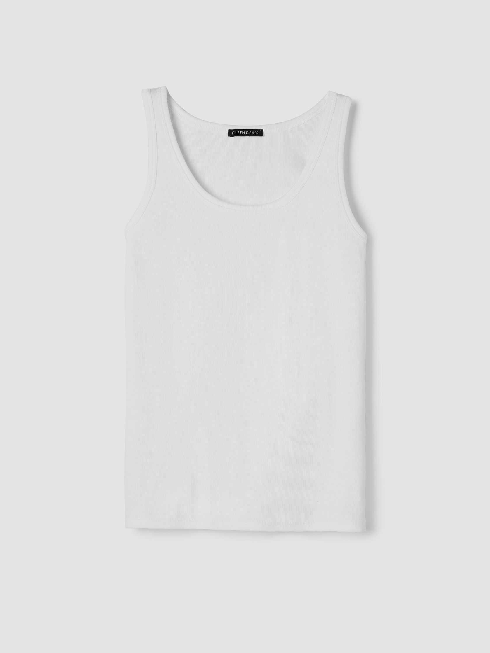 Organic Cotton Stretch Rib Slim Tank