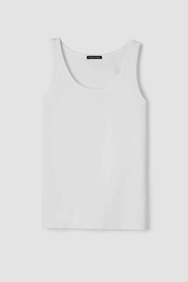 Organic Cotton Stretch Rib Slim Tank Organic Cotton Stretch Rib Slim Tank