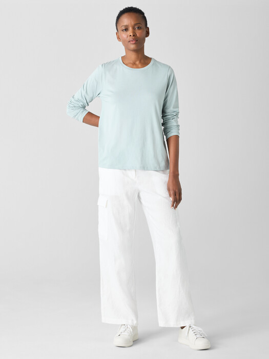 Organic Pima Cotton Jersey Long-Sleeve Tee