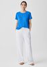 Organic Linen Jersey Crew Neck Tee