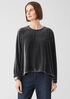 Velvet Round Neck Top