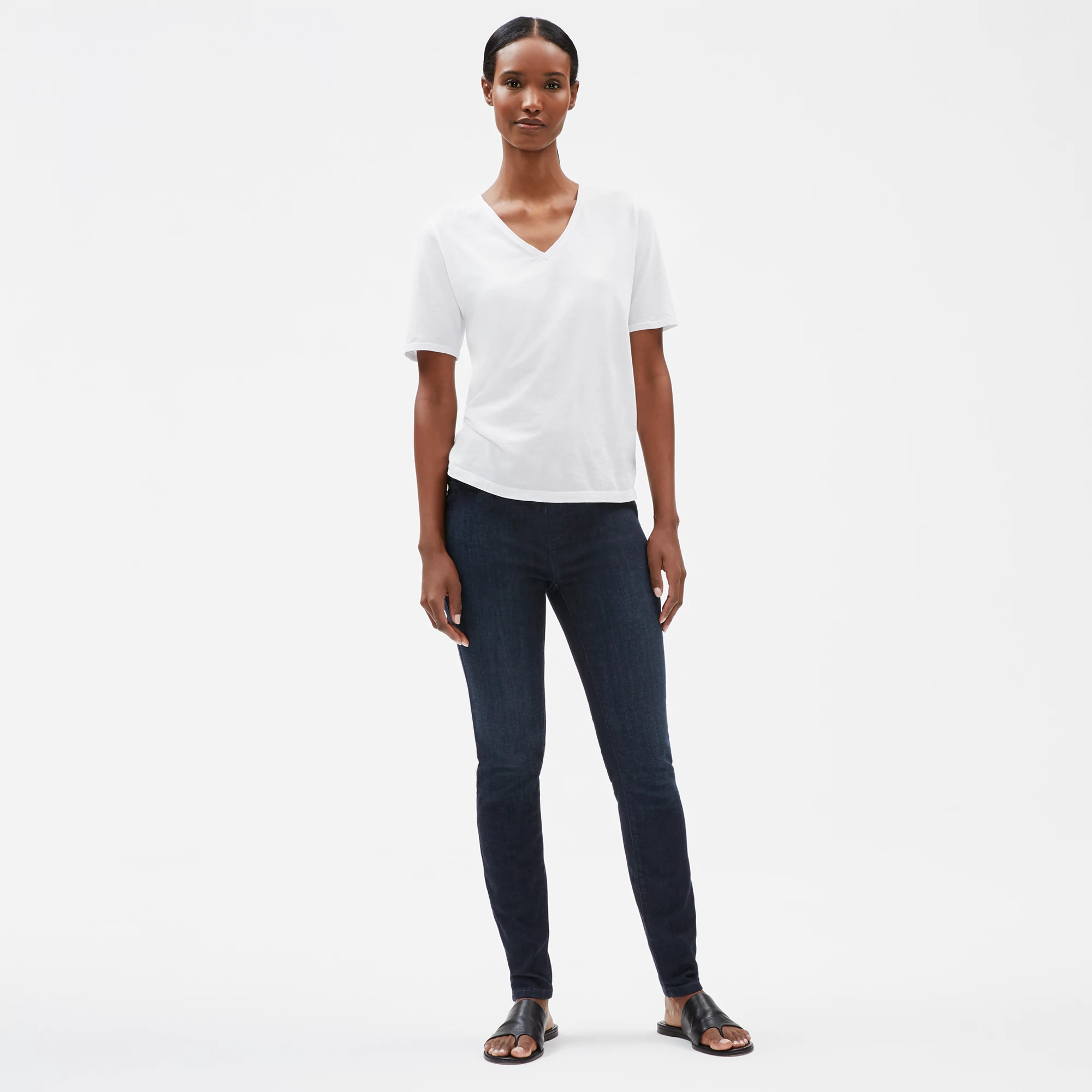 Organic Cotton Stretch Jean Leggings 