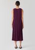 Crushed Silk V-Neck Dress