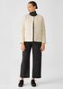Eggshell Recycled Nylon Quilted Jacket