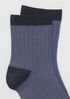 Organic Cotton Ribbed Quarter Crew Sock