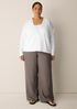 Organic Linen Cotton Slub Slouchy Cardigan