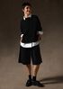 Extra-Fine Ponte Pleated Shorts