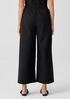 Washed Organic Cotton Poplin Wide-Leg Pant