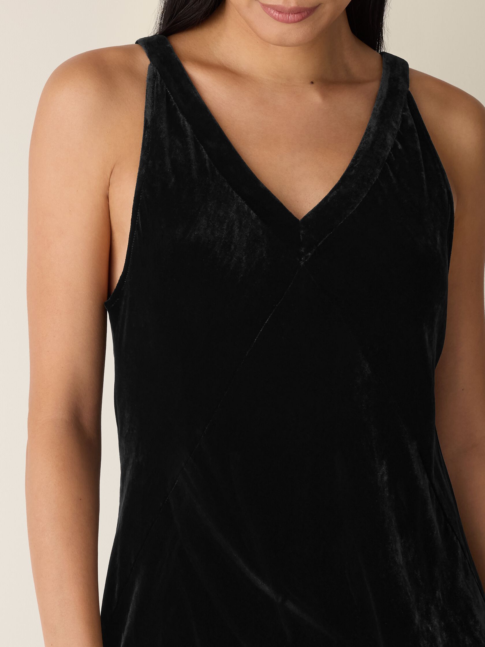 Velvet V-Neck Dress