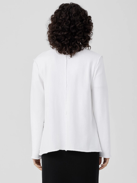 Organic Cotton French Terry Shawl Collar Jacket
