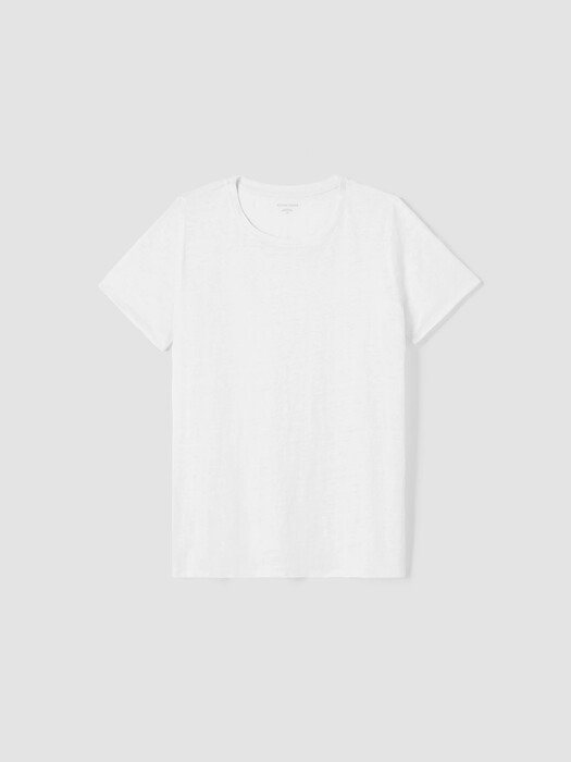 Organic Linen Jersey Crew Neck Tee