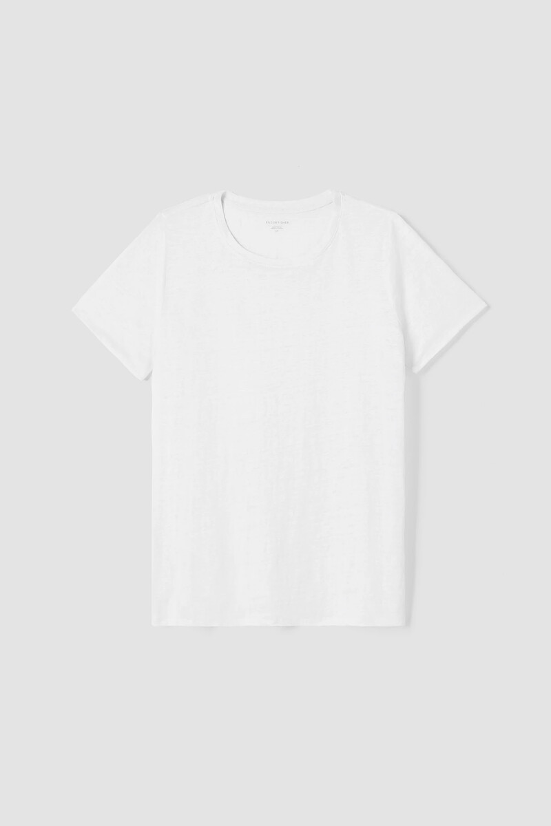 Organic Linen Jersey Crew Neck Tee Organic Linen Jersey Crew Neck Tee