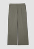 Garment-Dyed Organic Cotton Terry Wide-Leg Pant