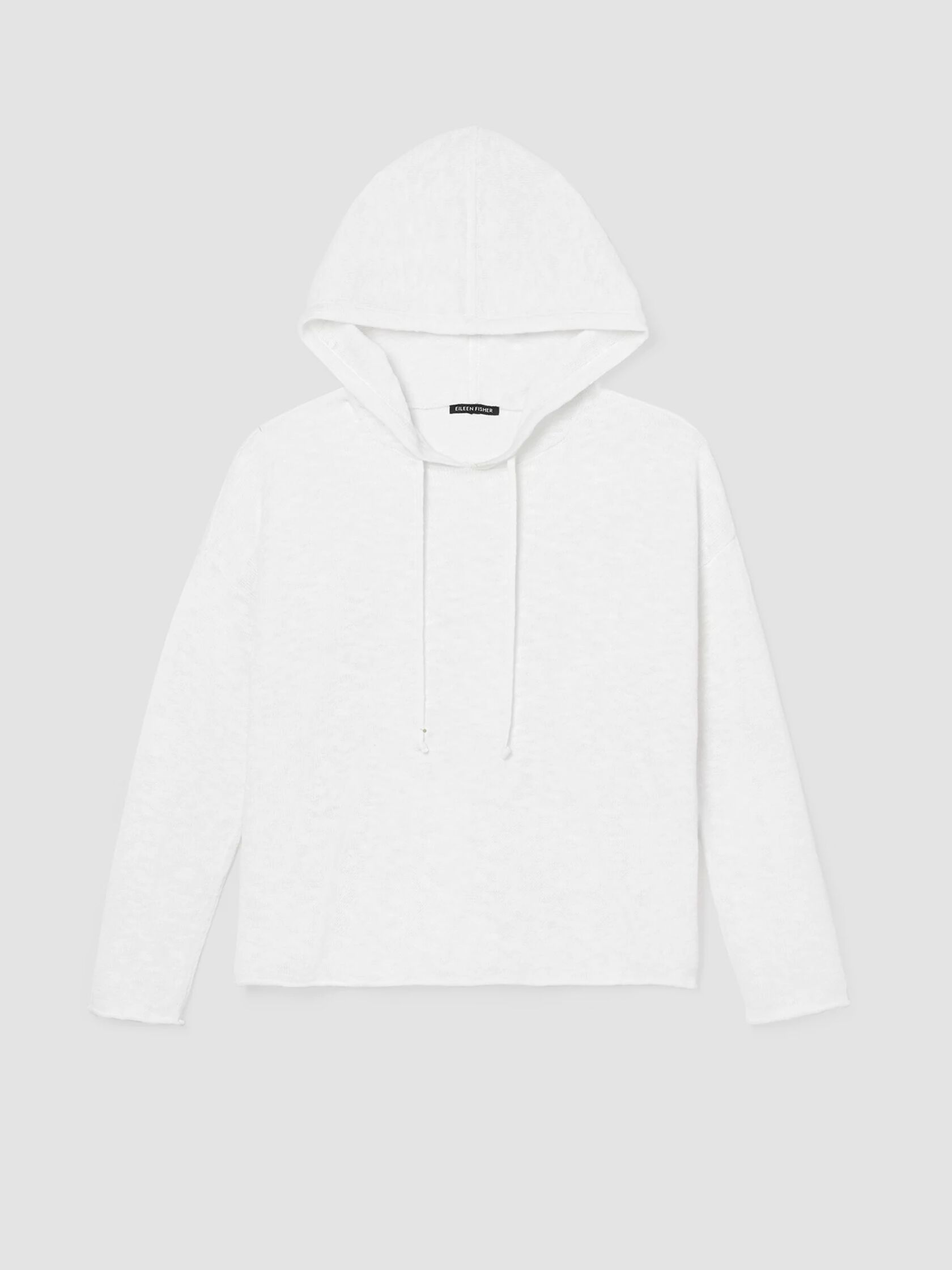 Organic Cotton Linen Slub Hooded Top