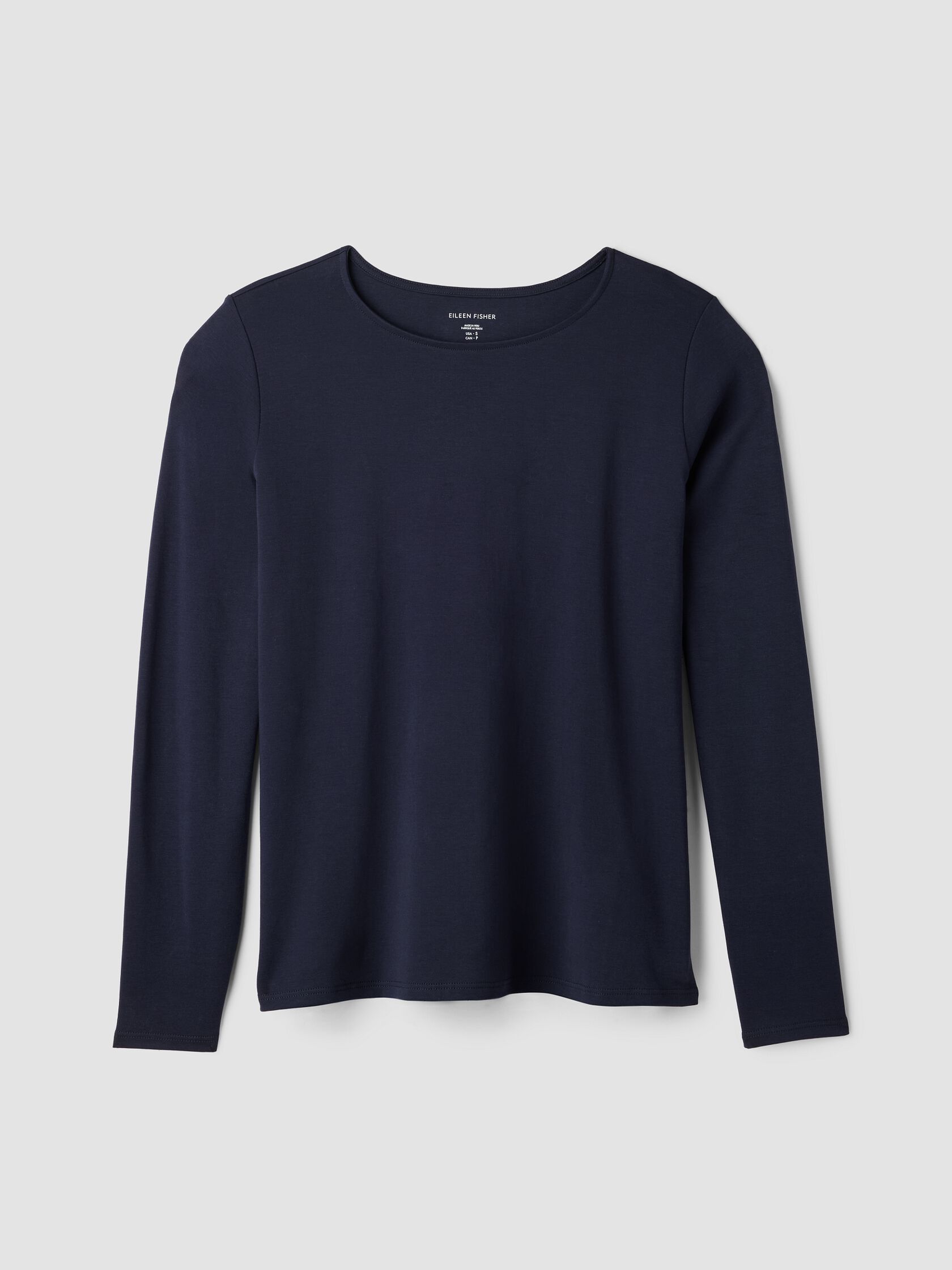 Organic Cotton Interlock Crew Neck Sleep Top