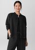 Cotton Blend Stripe Stitch Shirt Jacket