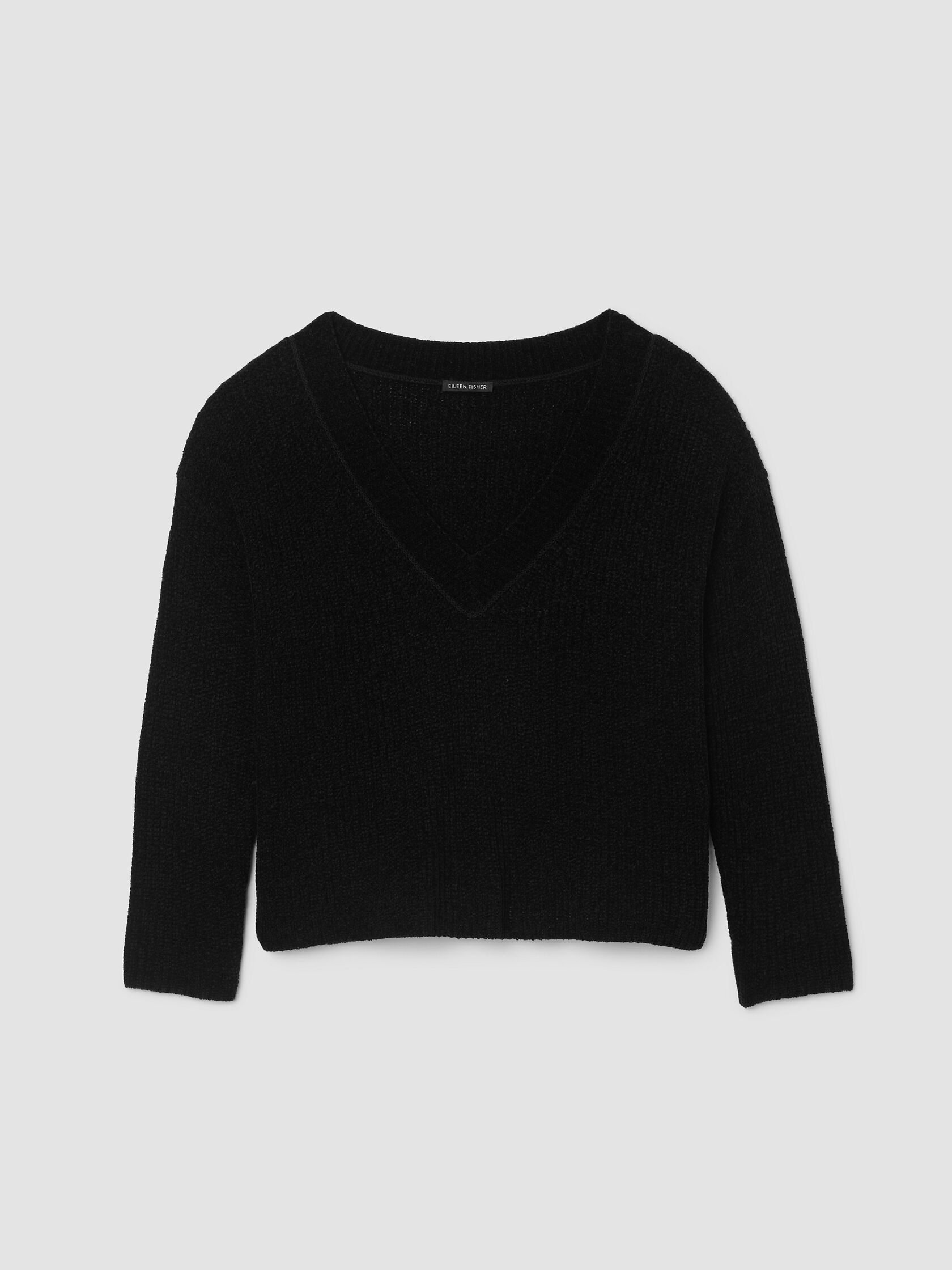 Chenille Blend V-Neck Top