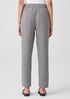 Puckered Organic Linen Tapered Pant