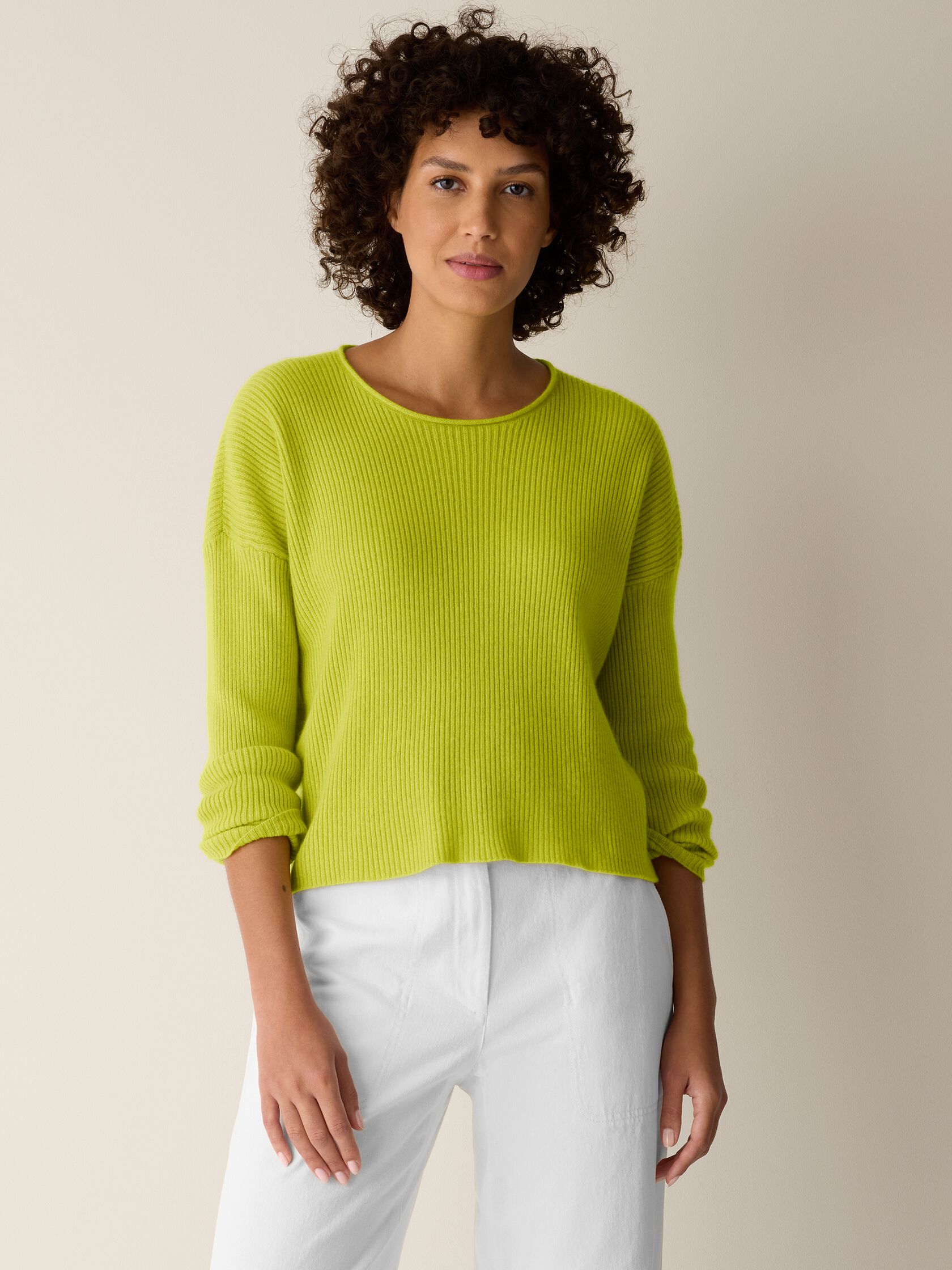 Italian Cashmere Crew Neck Top