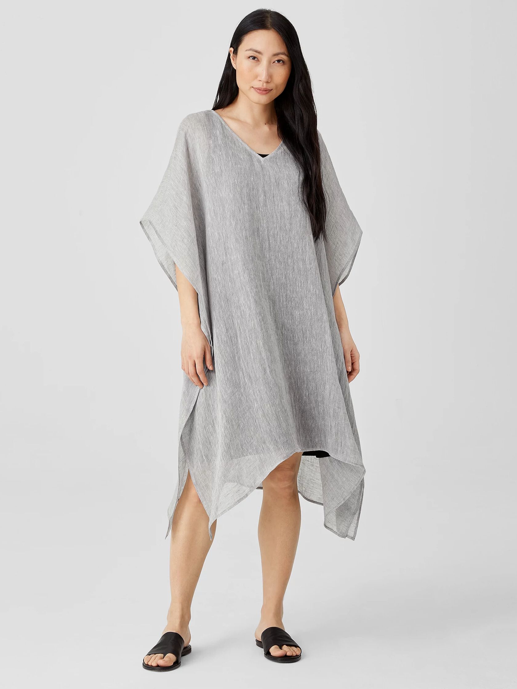Organic Linen Gauze Caftan