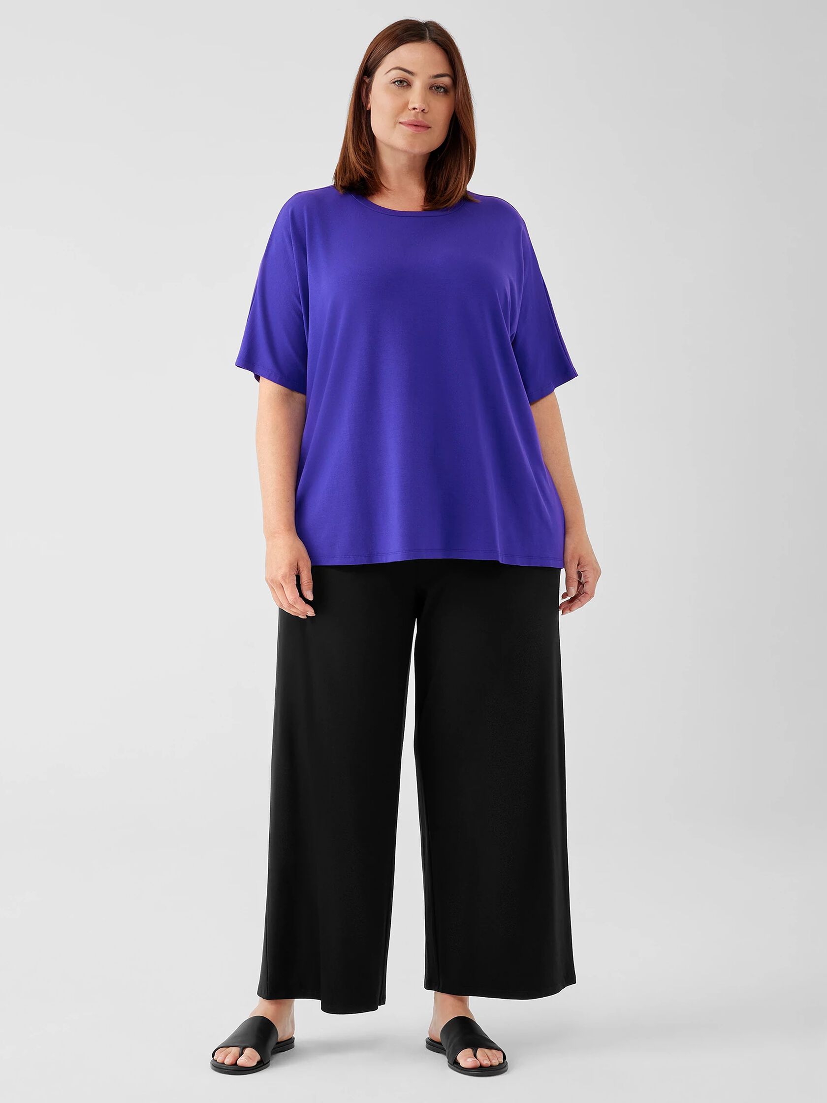 Eileen Fisher Plus Slim Ankle Riding Pants