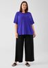 Stretch Jersey Knit Wide-Leg Pant