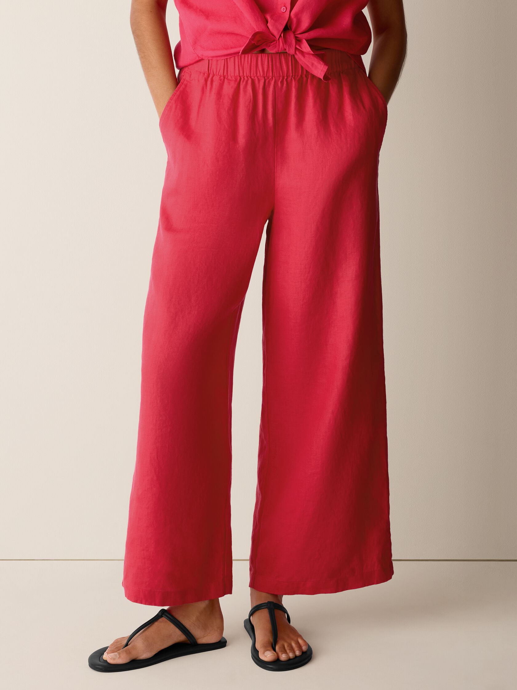 Organic Linen Wide-Leg Pant