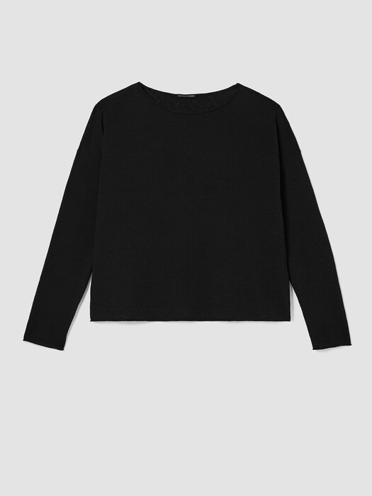 Organic Linen Cotton Jersey Box-Top