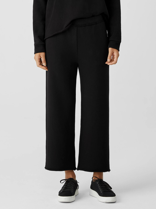 Organic Cotton French Terry Straight Pant