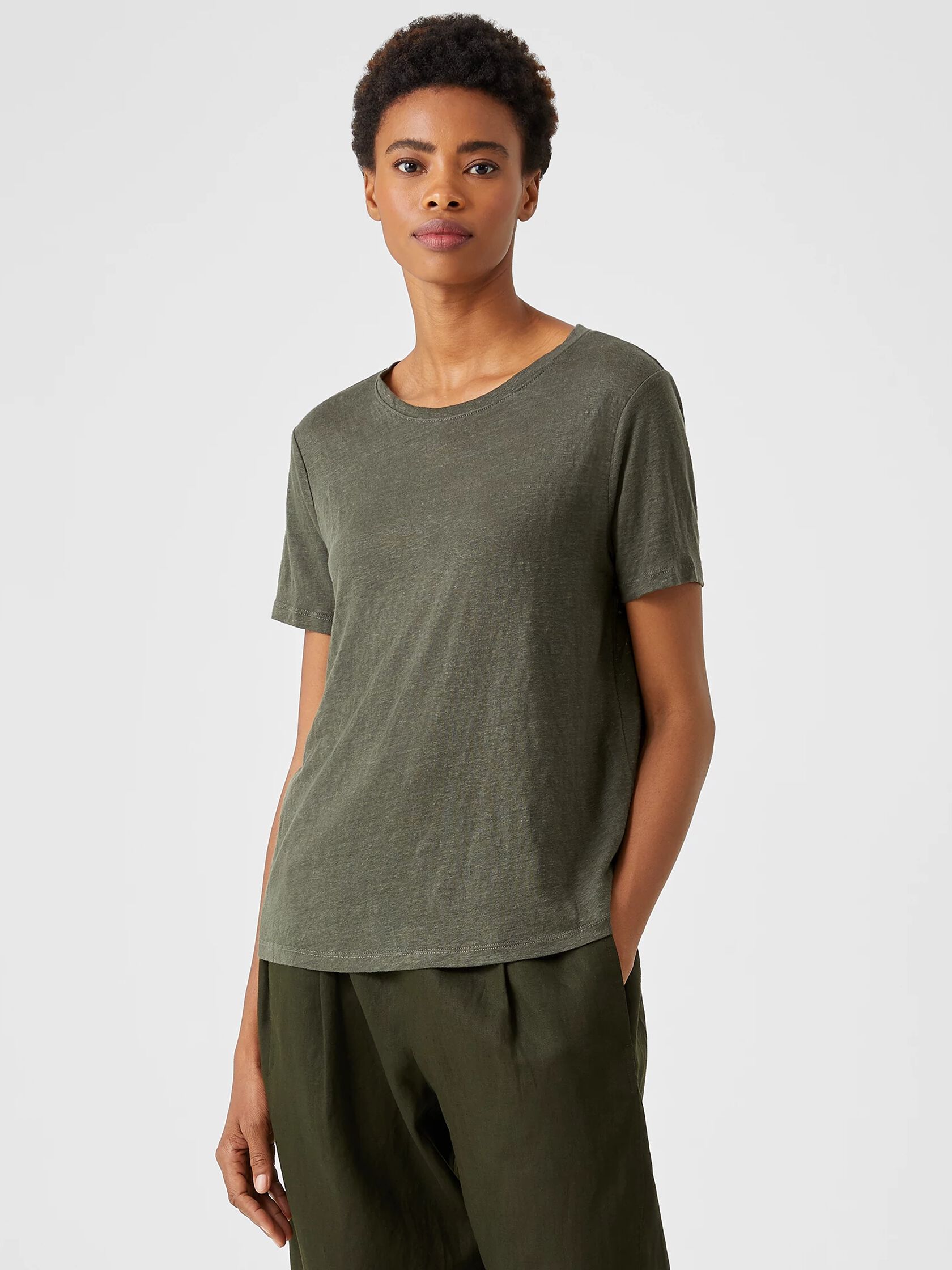 Organic Linen Jersey Short-Sleeve Tee